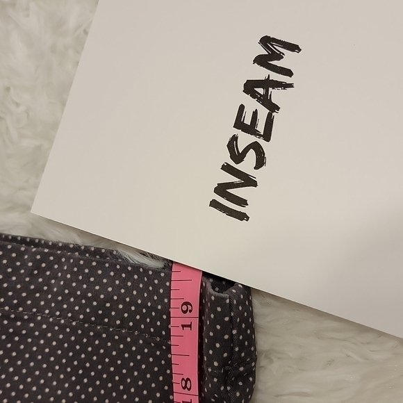 lee gray polka dots capri size 12 medium - Picture 13 of 14